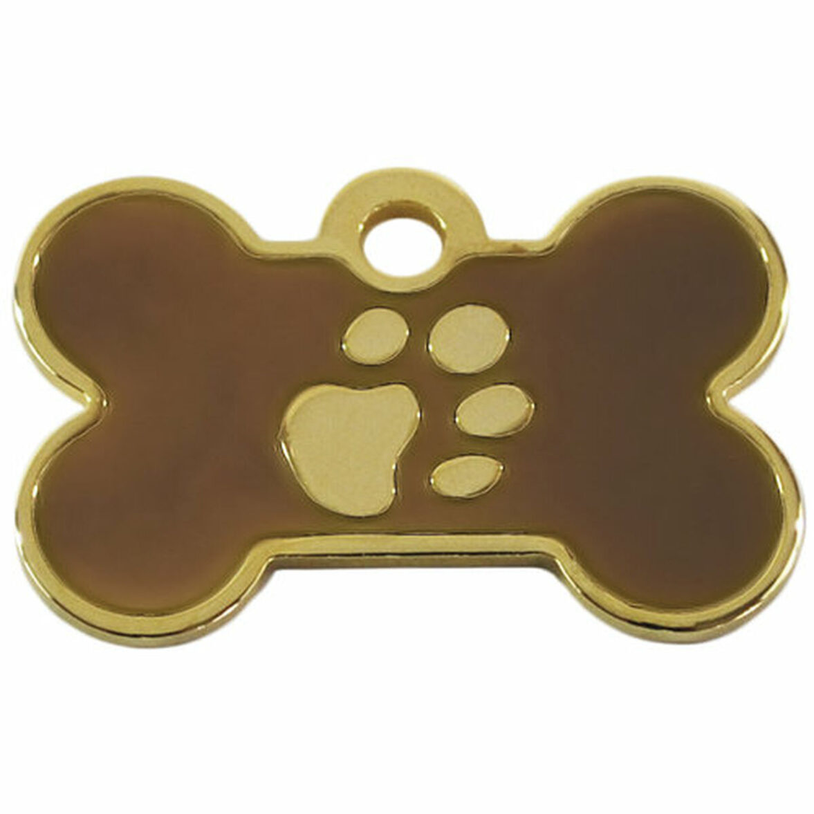 Placa identificativa Imarc Bone Marrón Dorado - Imagen 3