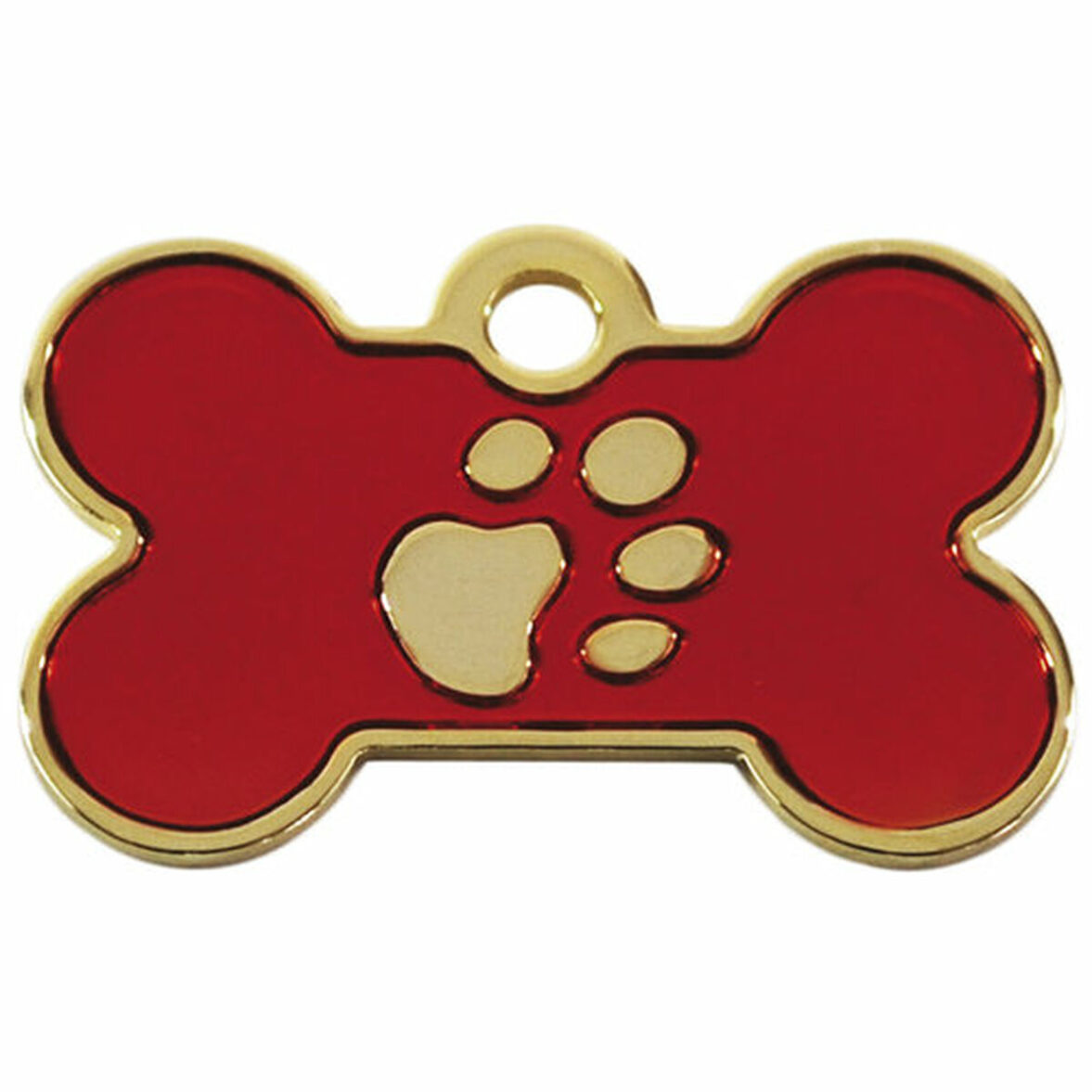 Placa identificativa Imarc Bone Rojo Dorado - Imagen 3