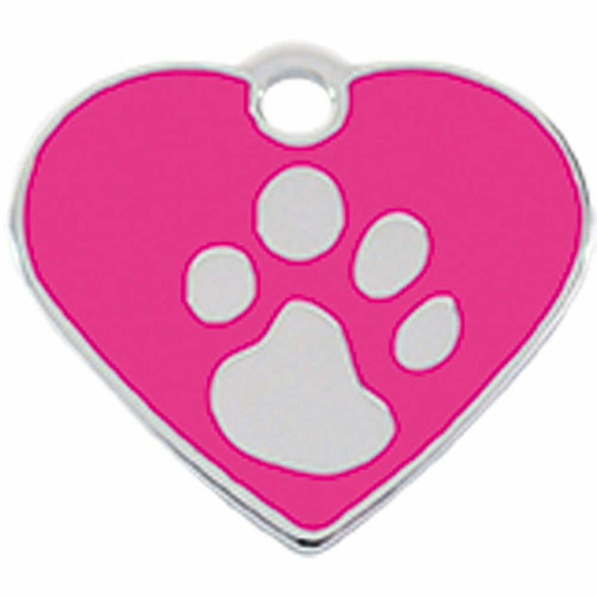 Placa identificativa Imarc Heart Rosa Plateado - Imagen 3