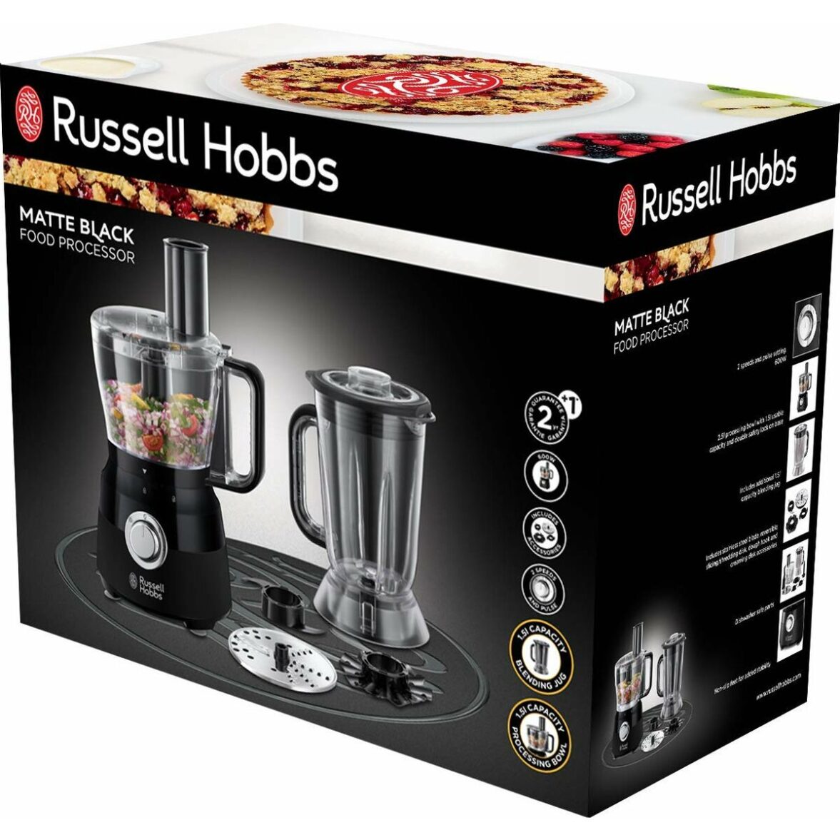 Robot de Cocina Russell Hobbs 24732-56 Negro 1,5 L - Imagen 3