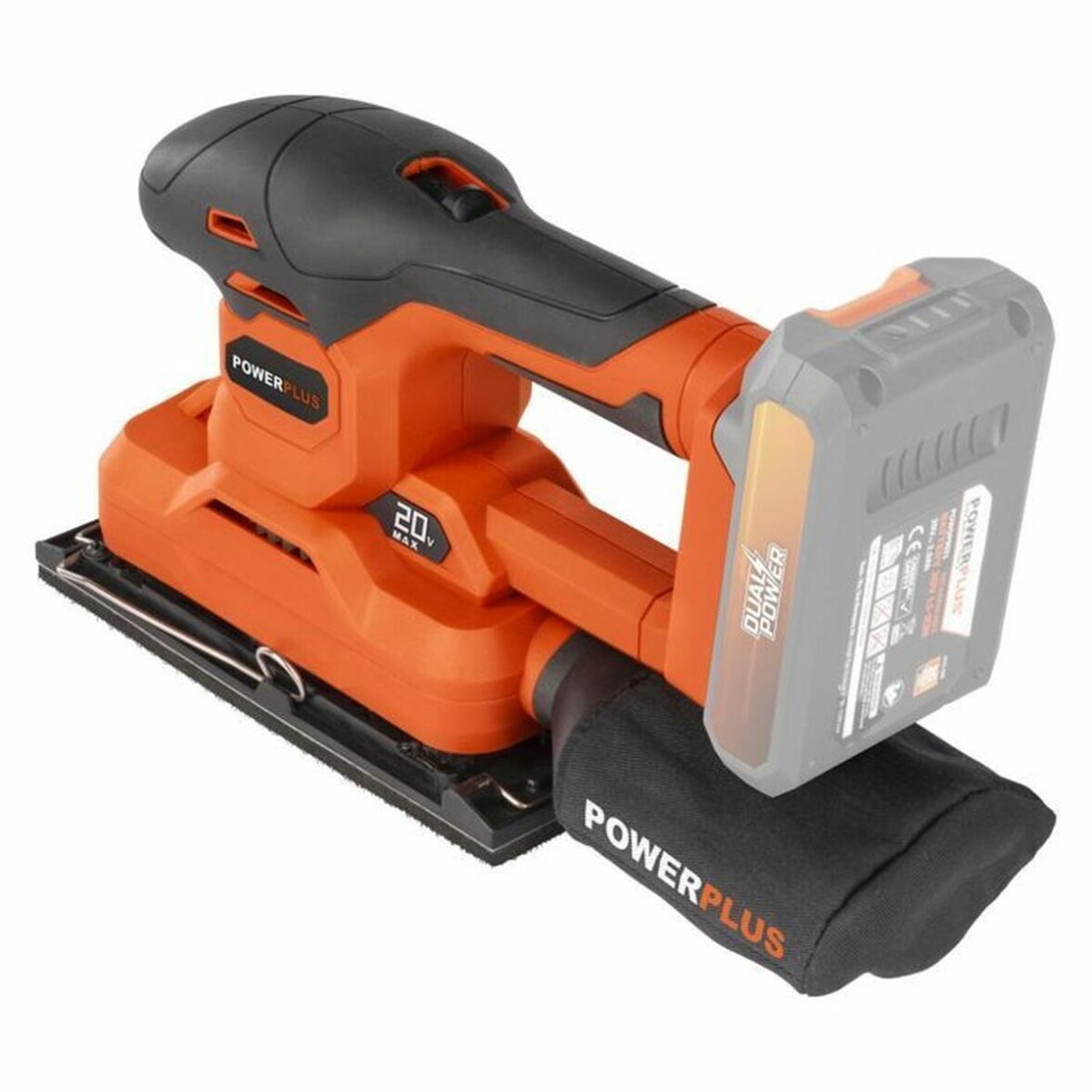 Lijadora orbital Powerplus Dual Power POWDP50300 187 x 90 mm - Imagen 4