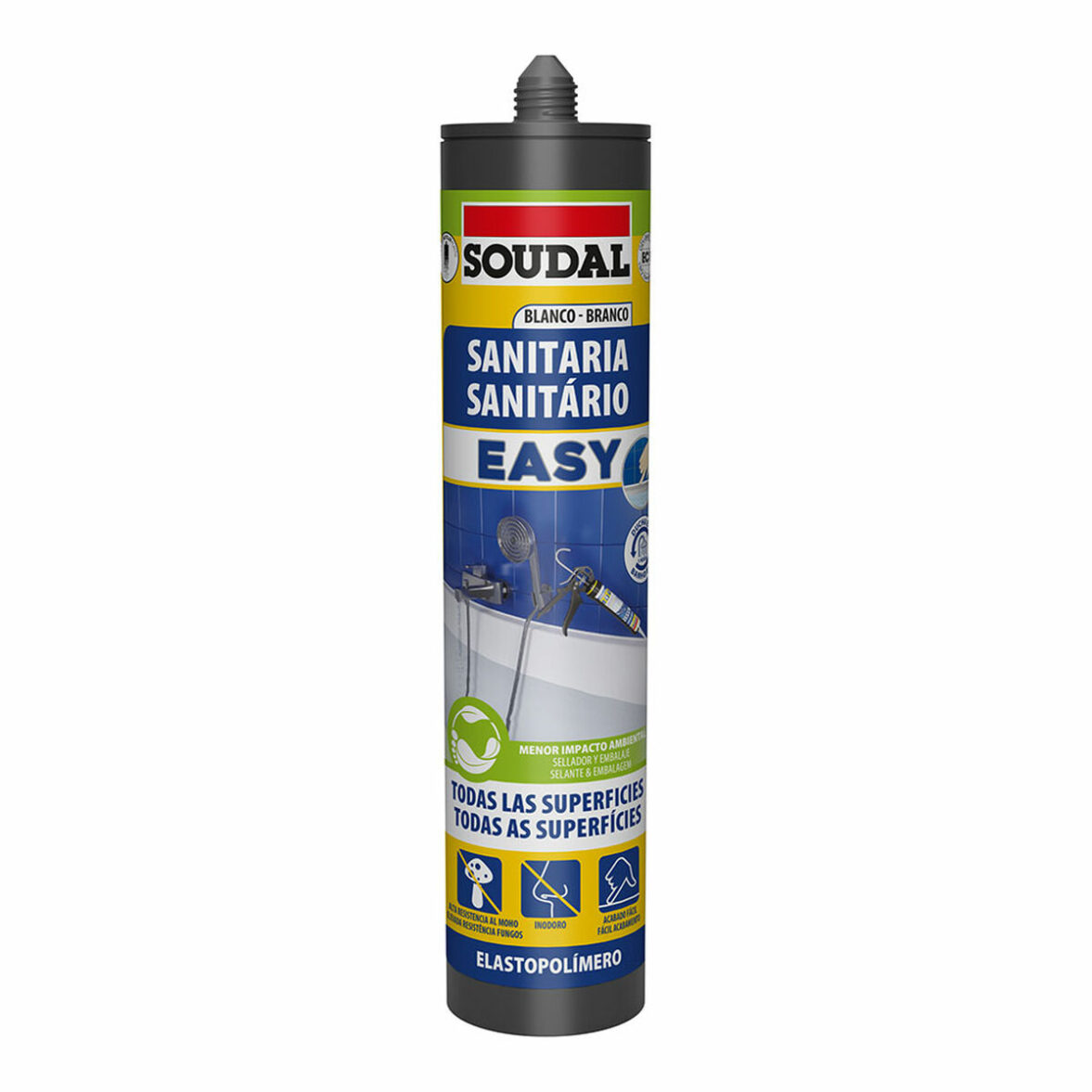 Sellador Soudal Easy 158090 Baños Blanco 290 ml