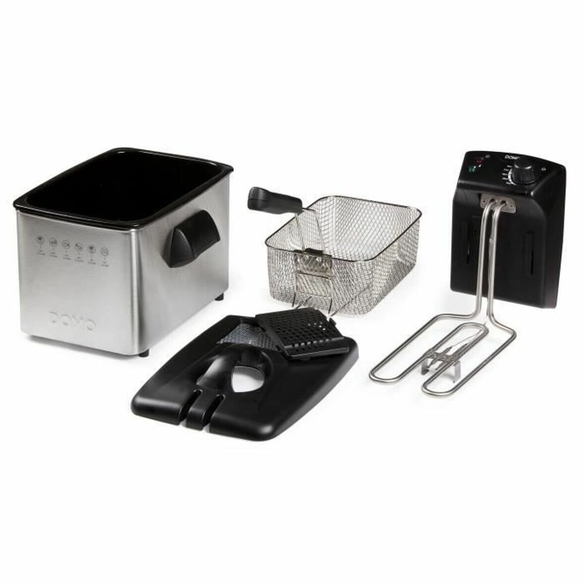 Freidora DOMO DO465FR 4 L 3000 W Plateado Acero - Imagen 3