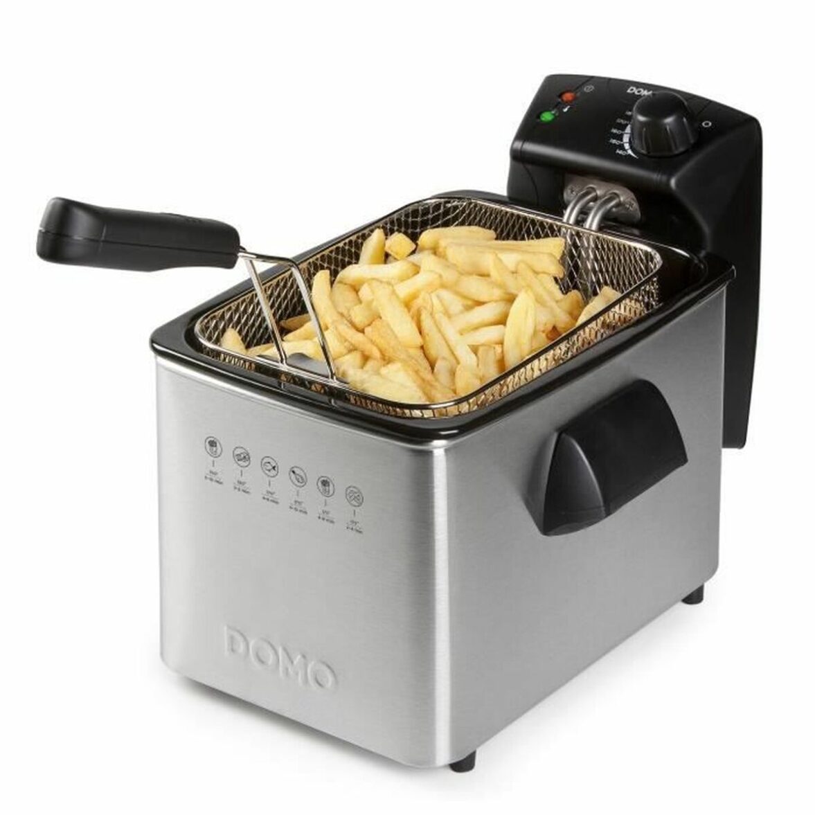 Freidora DOMO DO465FR 4 L 3000 W Plateado Acero - Imagen 4
