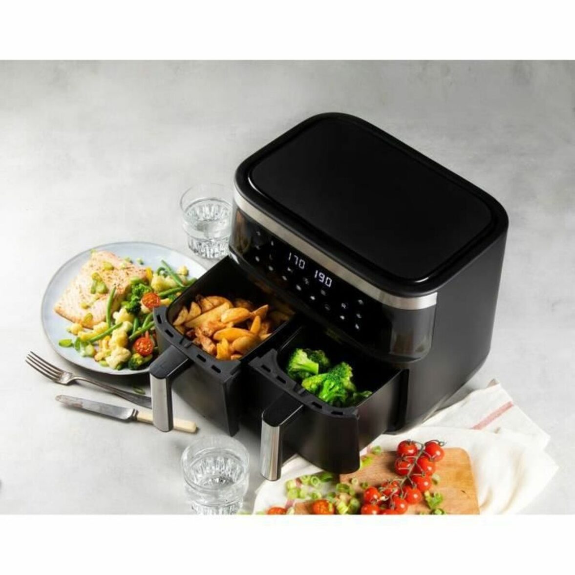 Freidora de Aire DOMO Negro 2850 W 8 L - Imagen 4