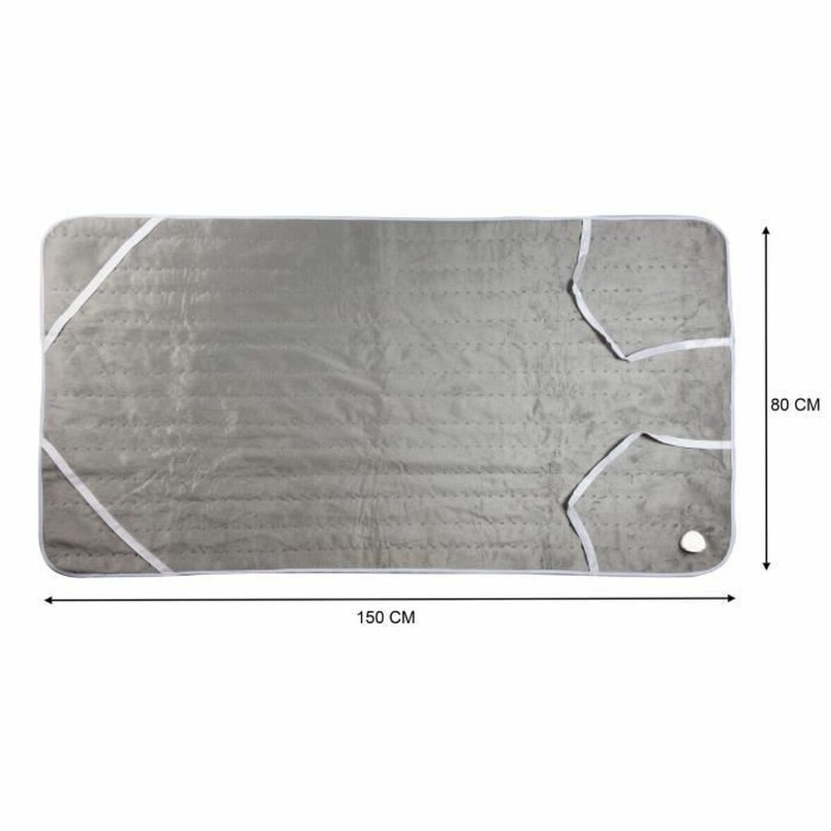 Cubrecolchón eléctrico DOMO Individual Franela Gris 150 x 80 cm - Imagen 6