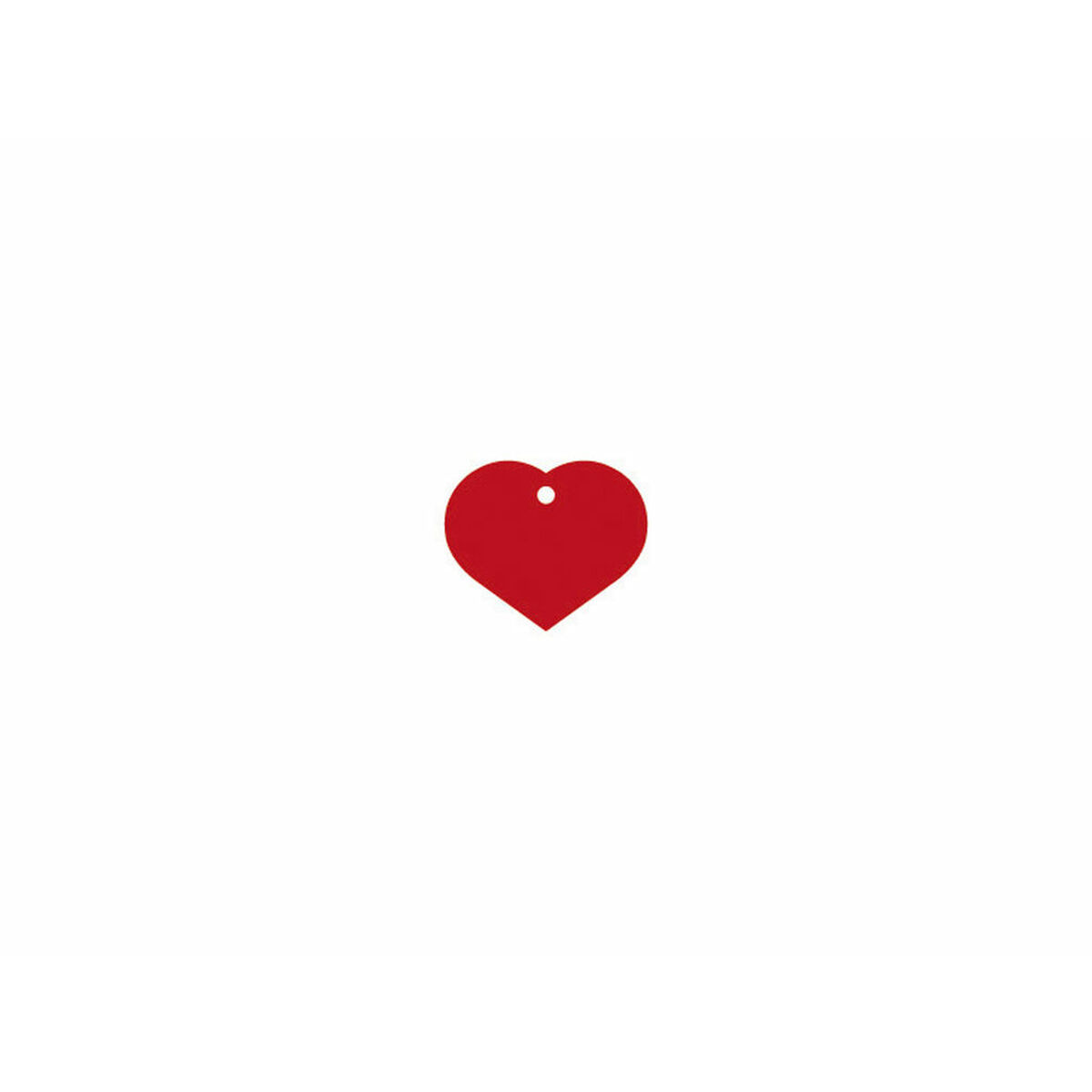 Placa identificativa Imarc Heart Rojo