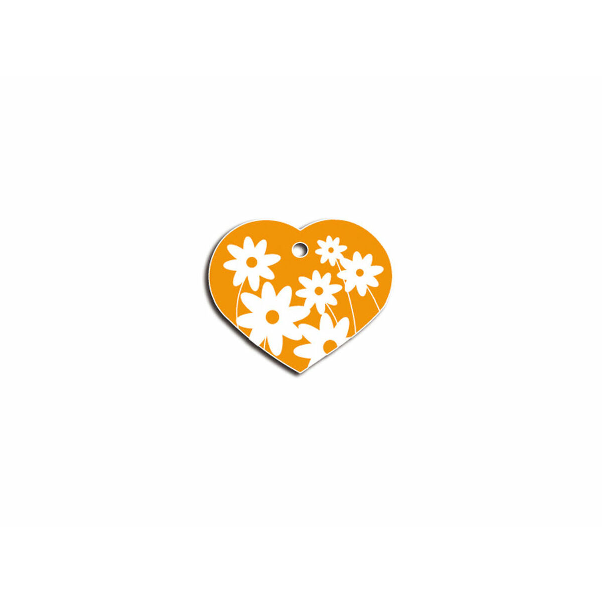 Placa identificativa Imarc Heart Amarillo Naranja