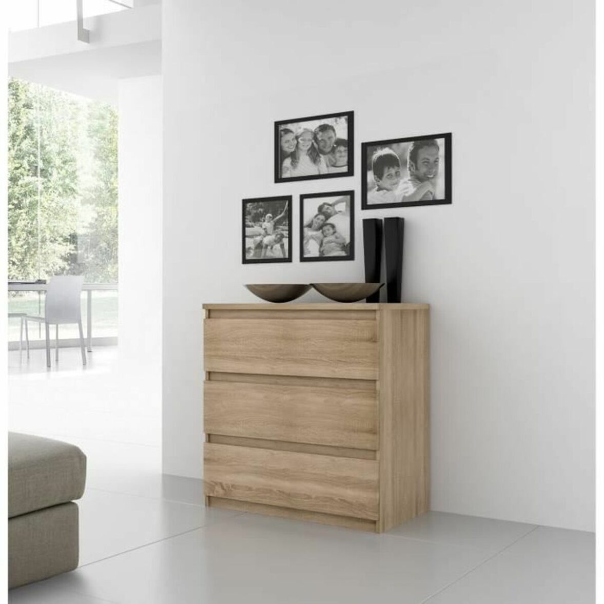 Cajonera Chelsea 111,9 x 100,7 x 77 cm Marrón - Imagen 4