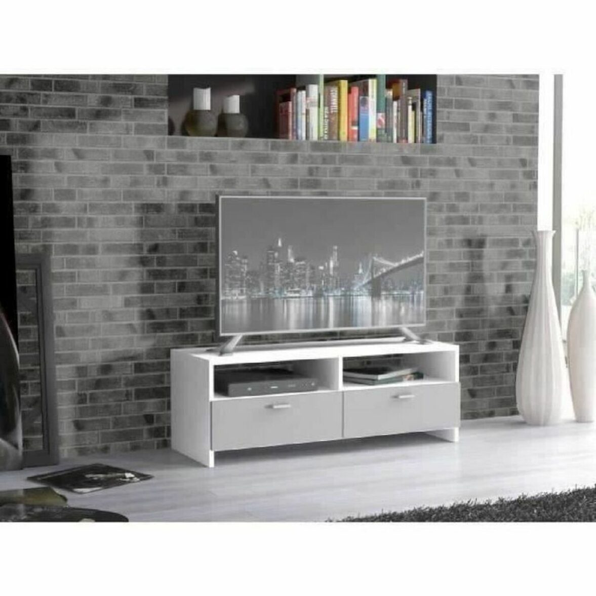 Mueble de TV FINBNT12T16 95 x 34,6 x 35,8 cm Madera - Imagen 6