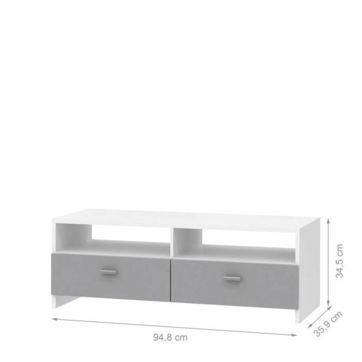 Mueble de TV FINBNT12T16 95 x 34,6 x 35,8 cm Madera - Imagen 3