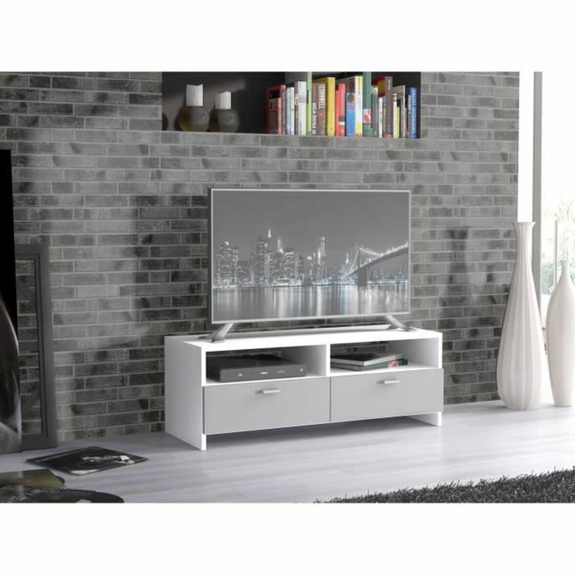 Mueble de TV FINBNT12T16 95 x 34,6 x 35,8 cm Madera - Imagen 4