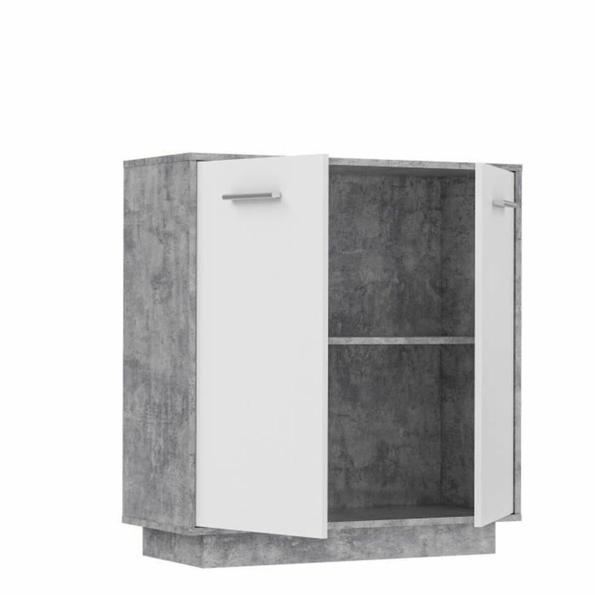 Mueble de almacenaje Madera Gris claro Blanco (88,9 x 34,2 x 88,1 cm) - Imagen 5