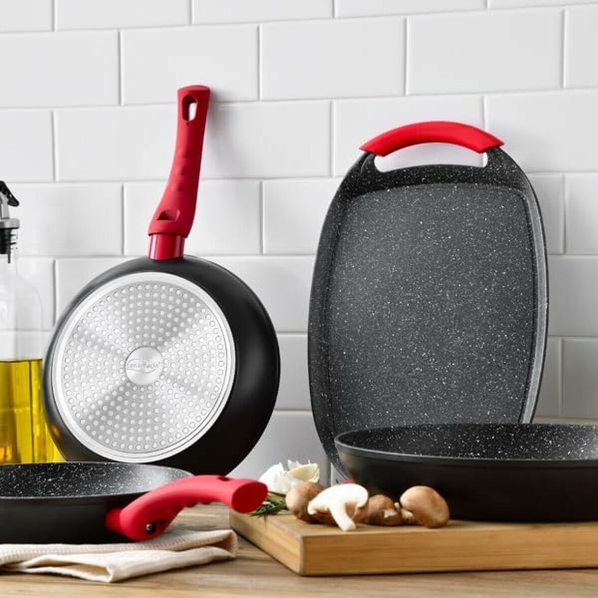 Sartén Wok San Ignacio Toledo SG-6268 Ø 26 cm Negro Aluminio - Imagen 4