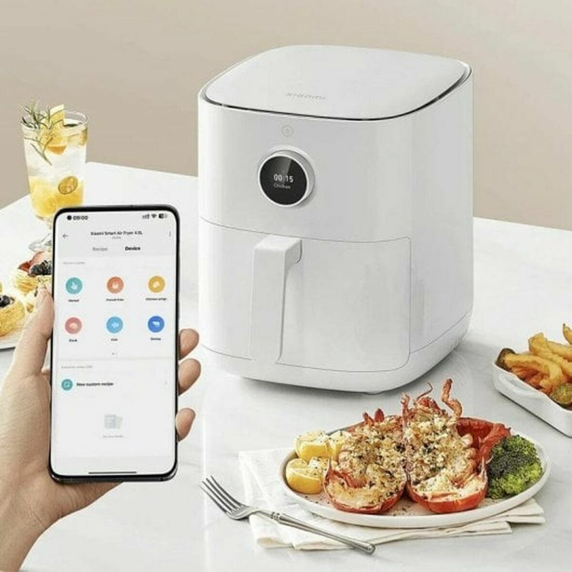 Freidora de Aire Xiaomi BHR8234EU Blanco 1500 W 4,5 L - Imagen 5