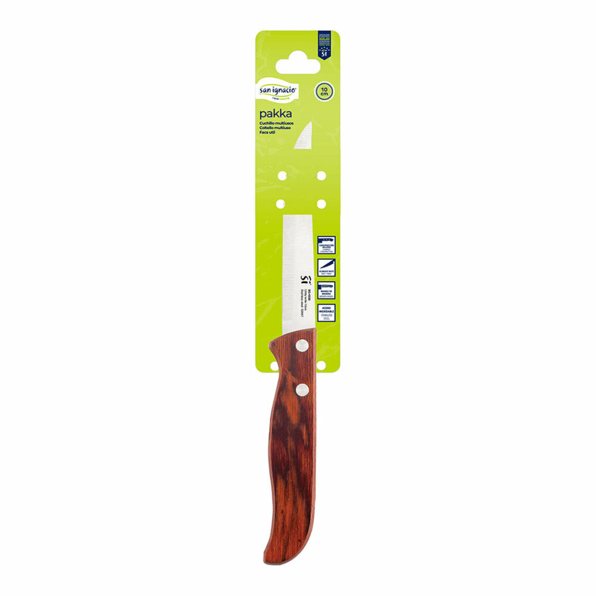 Cuchillo de Cocina San Ignacio pakka sg-4235 Acero Inoxidable 10 cm - Imagen 7
