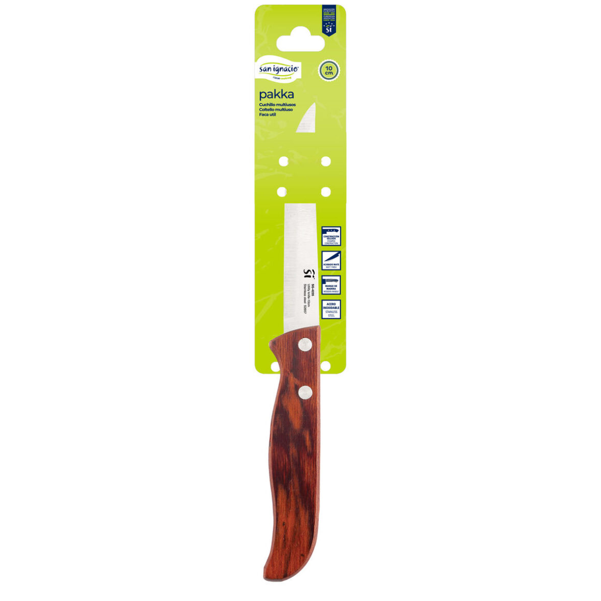 Cuchillo de Cocina San Ignacio pakka sg-4235 Acero Inoxidable 10 cm - Imagen 4