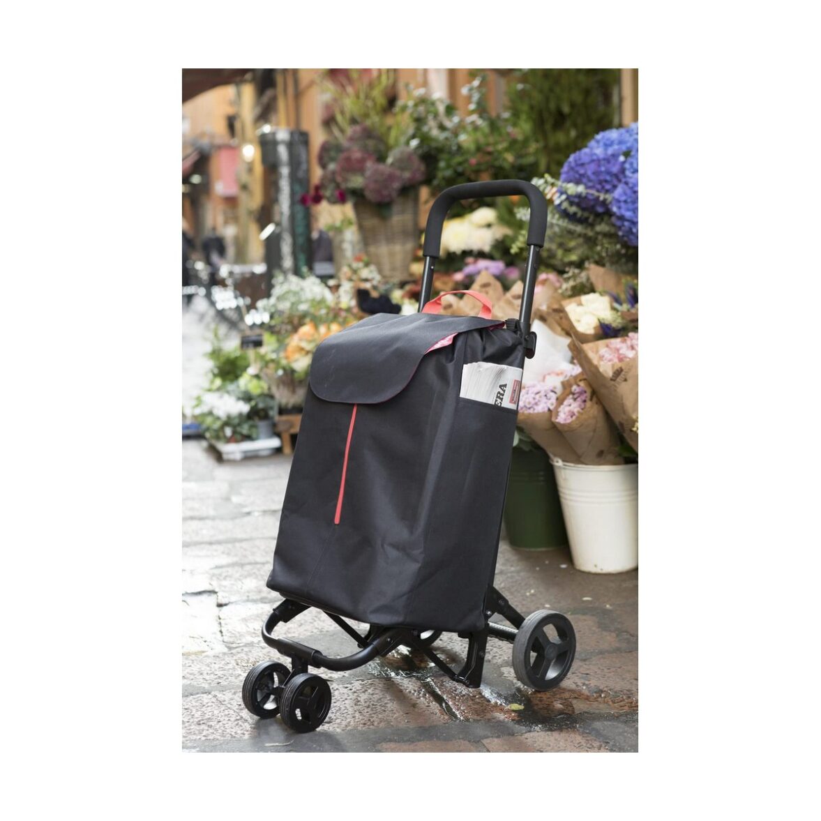 Carro de Compra Gimi Twin Urban Negro 50 L 39 x 52 x 95 cm - Imagen 6