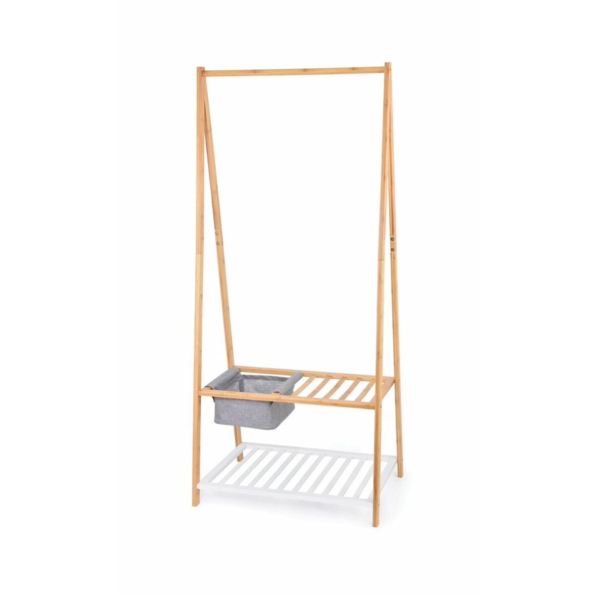 Perchero de Pie Domopak Living Zapatero Bambú 70 x 45 x 160 cm - Imagen 3