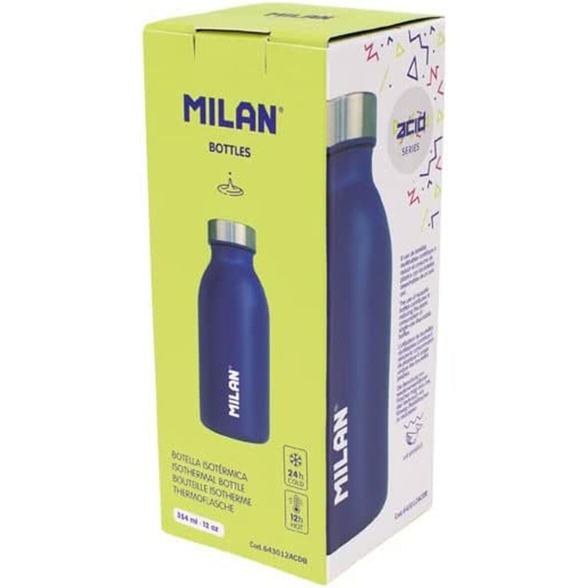 Botella Térmica Milan Acid Azul Acero Inoxidable 354 ml - Imagen 3
