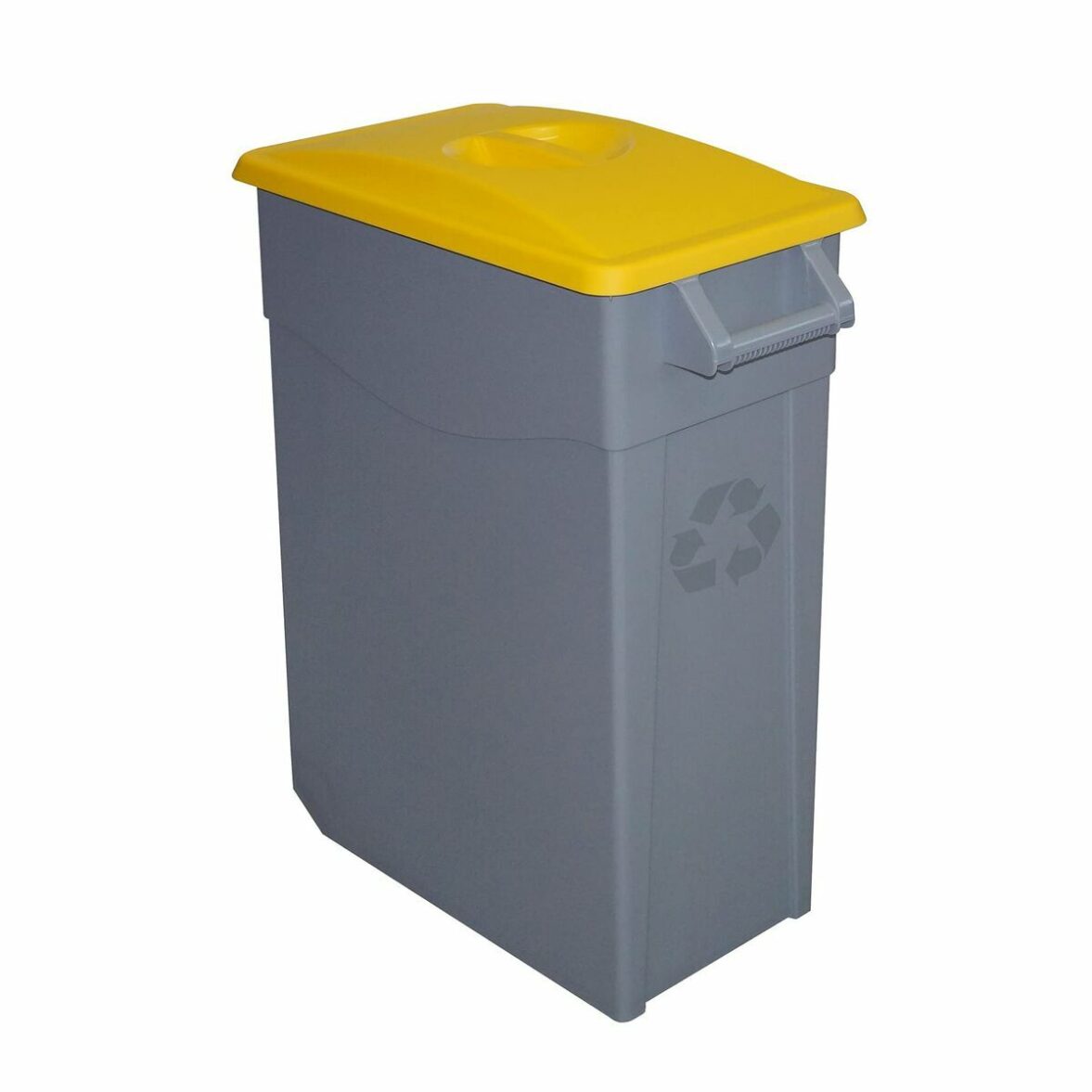 Cubo de Basura para Reciclaje Denox Amarillo 65 L