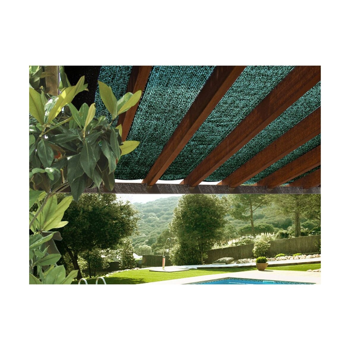 Malla de Ocultación Nortene Verde Polipropileno 70 % 3 x 4 m 70% - Imagen 3