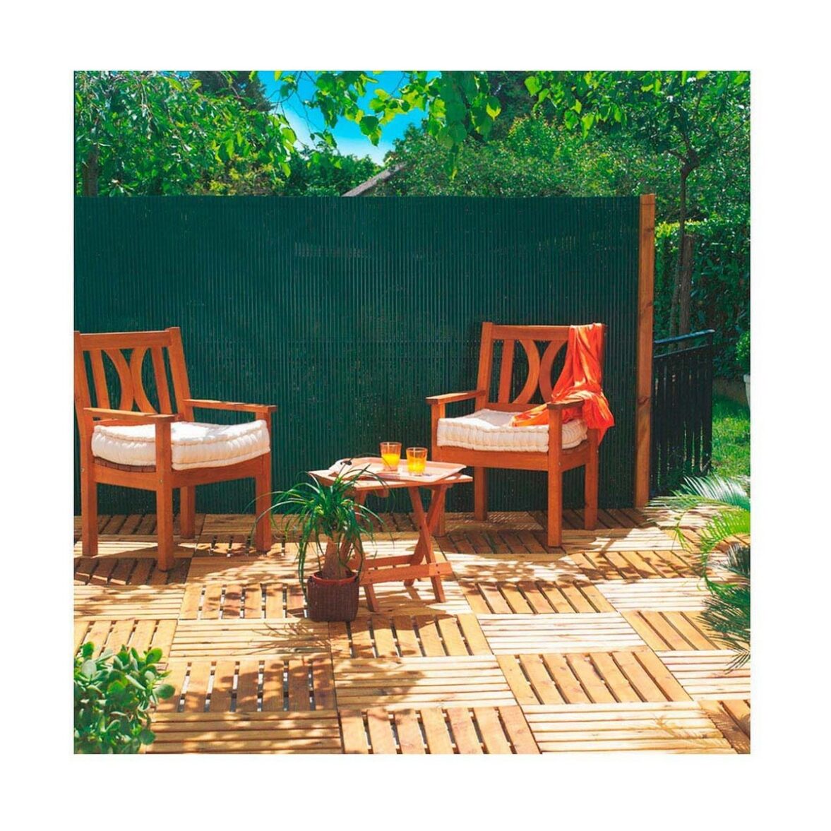 Cañizo Nortene Plasticane Oval 1 x 3 m Verde PVC - Imagen 3
