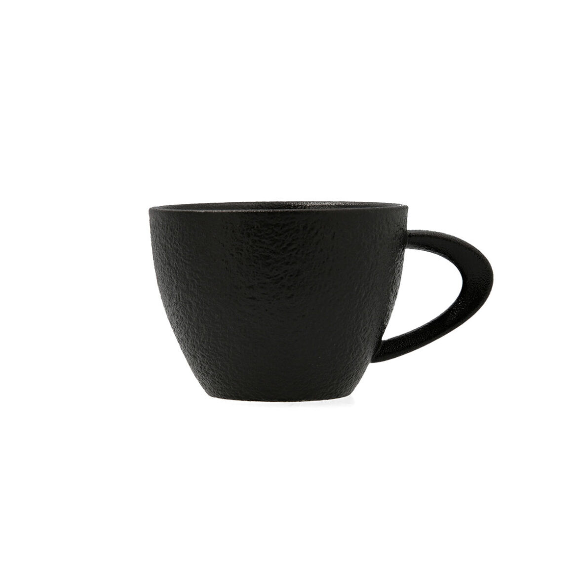 Taza Bidasoa Fosil Negro Cerámica Alúmina 220 ml (8 Unidades) - Imagen 3