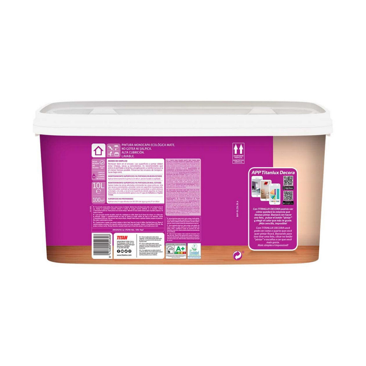 Pintura Titanlux 069630204 Blanco 4 L - Imagen 4