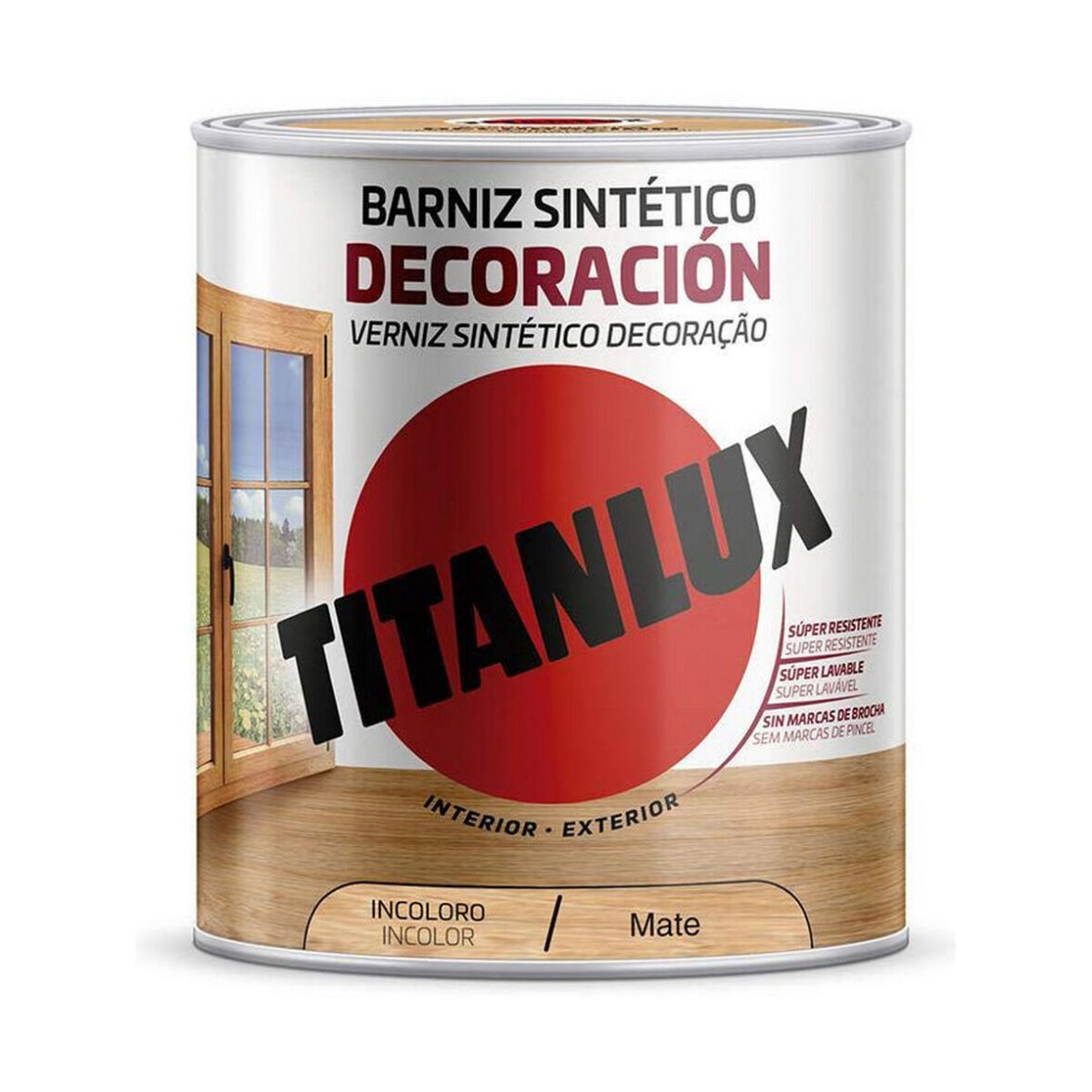 Barniz Titanlux m12100034 750 ml Incoloro