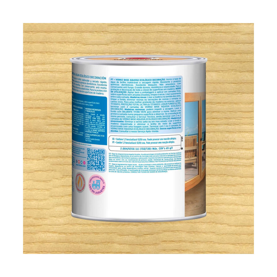 Barniz Titanlux m22100034 750 ml Incoloro Mate - Imagen 7