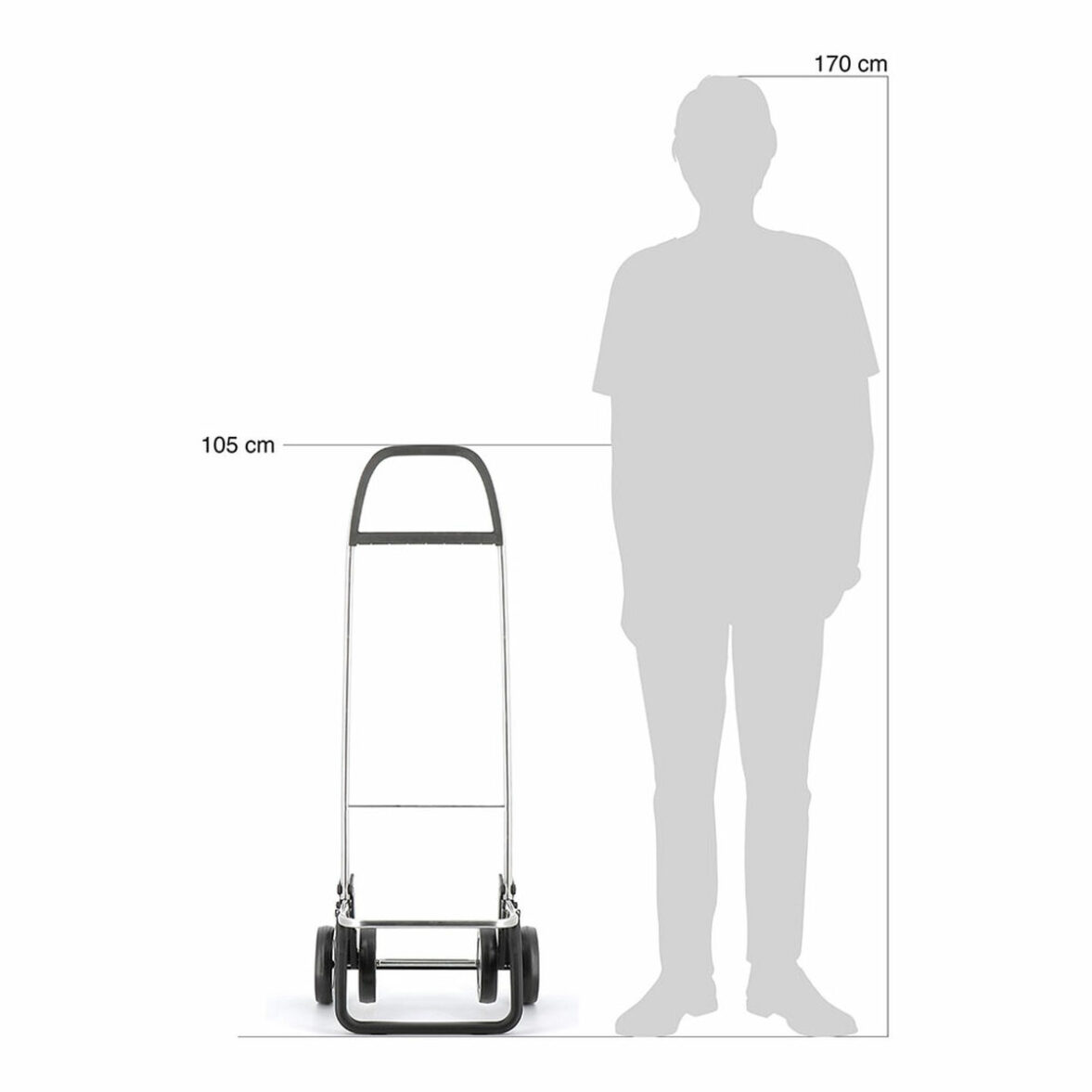 Carro de Compra Rolser i-max mf 4 Gris oscuro 40 L 39 x 47 x 92,5 cm Plegable - Imagen 5