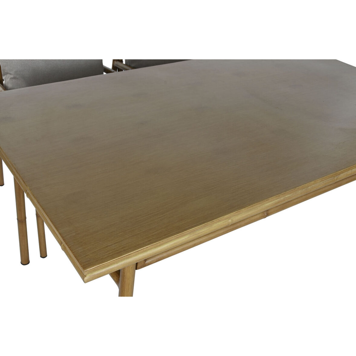Conjunto de Mesa con 4 Sillas Home ESPRIT Aluminio 160 x 90 x 75 cm (5 Piezas) - Imagen 6