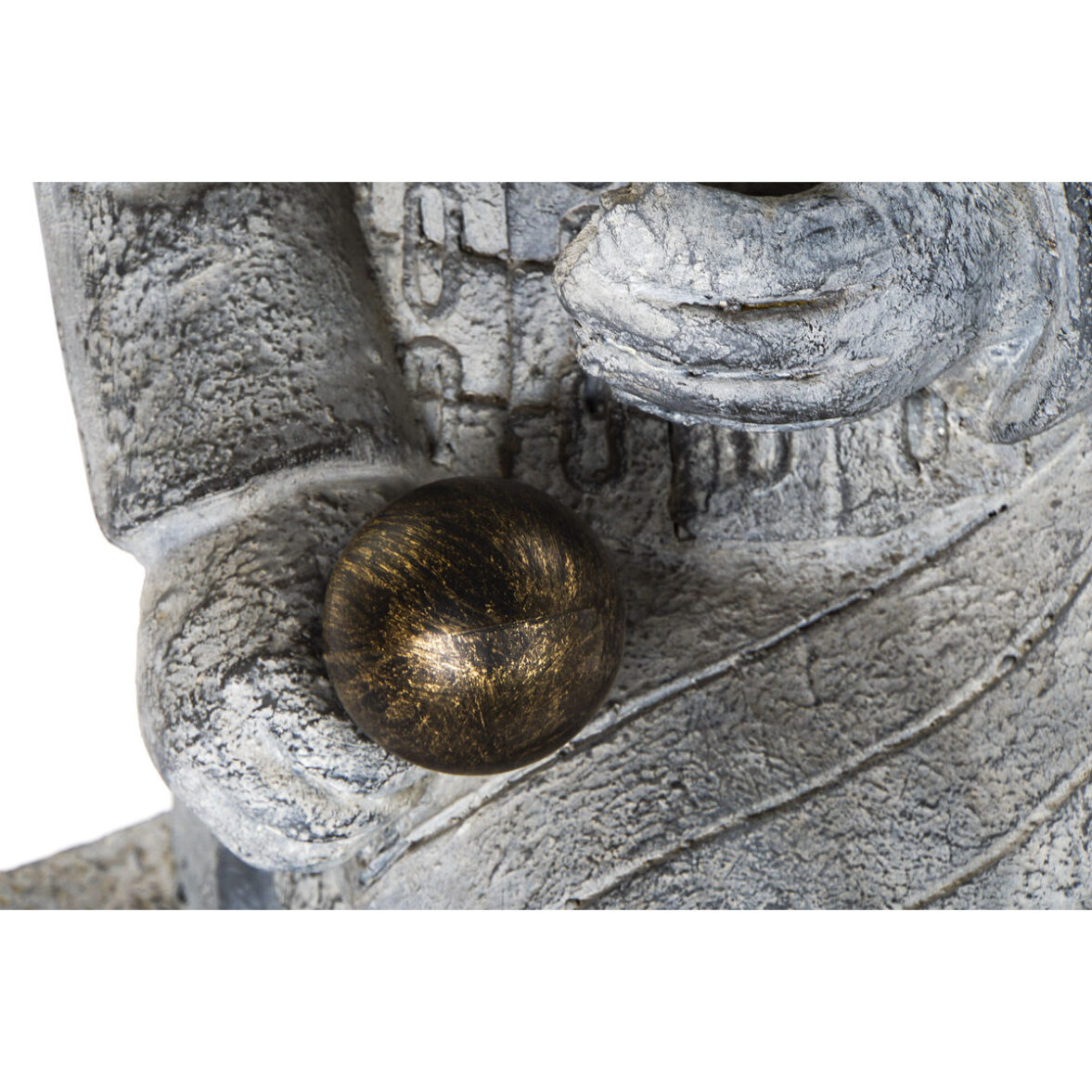 Figura Decorativa Home ESPRIT Gris claro Oriental Guerrero 39 x 35 x 78 cm 33 x 34 x 76 cm - Imagen 5