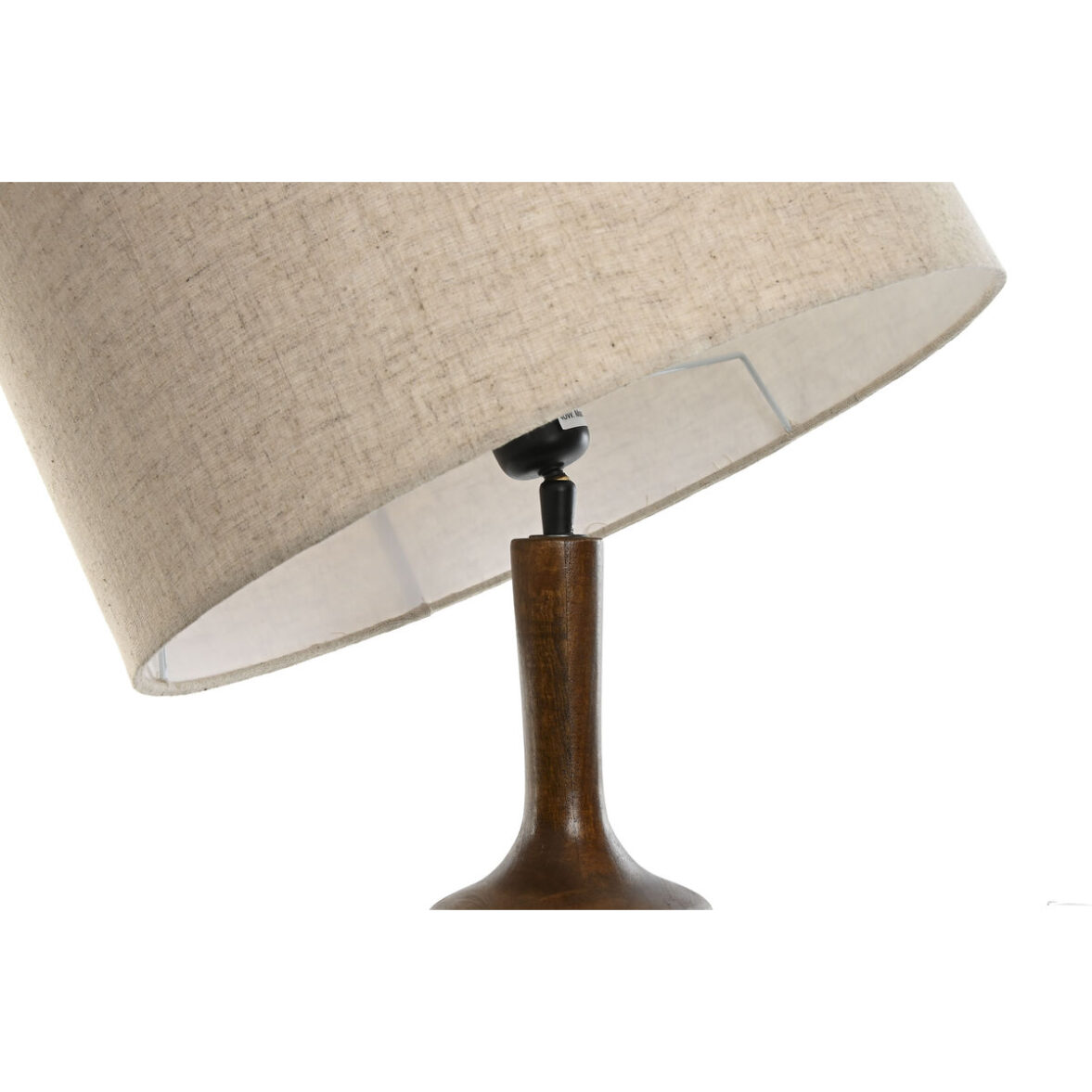 Lámpara de mesa Home ESPRIT Marrón Beige Madera de mango 50 W 220 V 40 x 40 x 70 cm 40 X 40 X 68 CM - Imagen 4