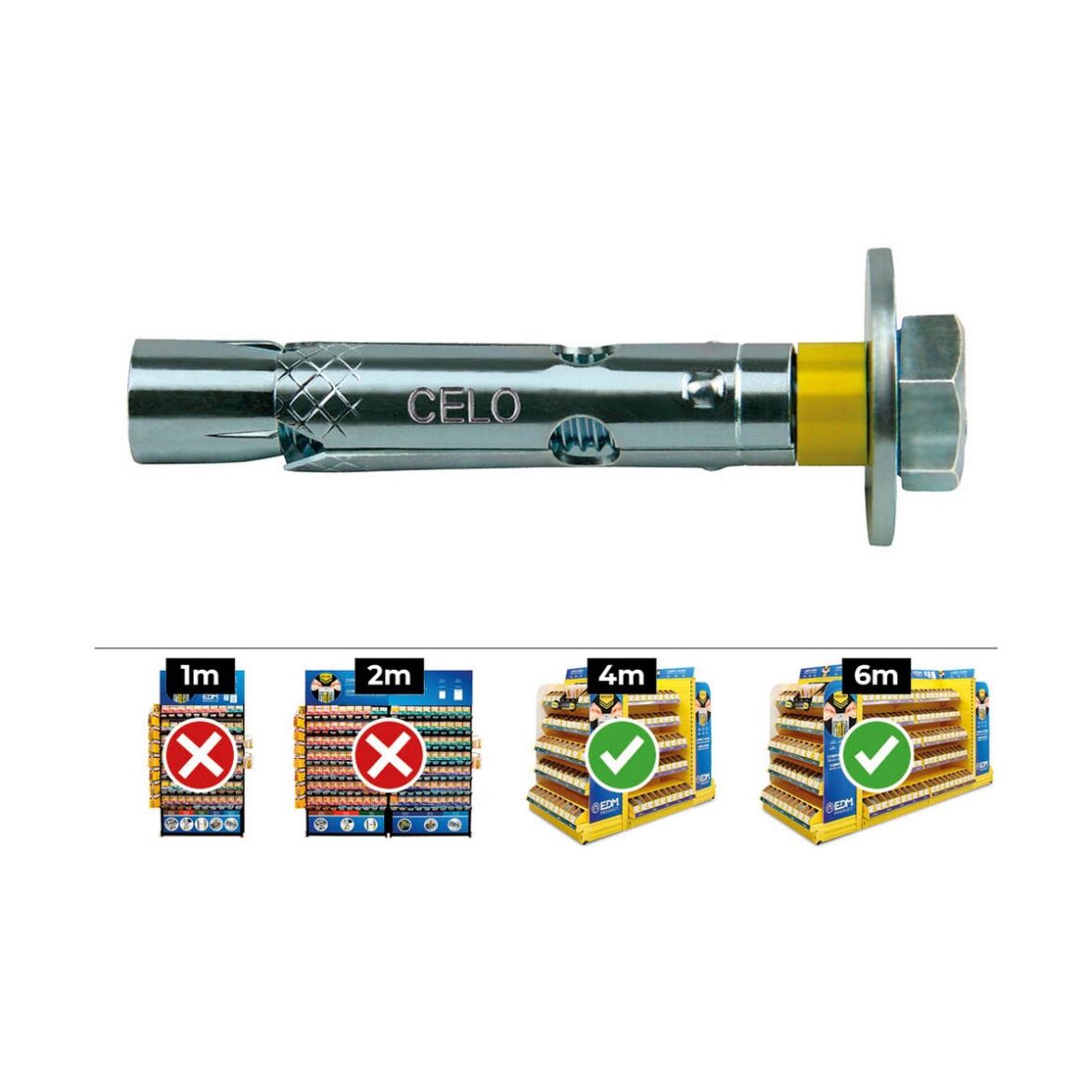 Caja de tornillos CELO Ø 6 X 45 MM - Imagen 3