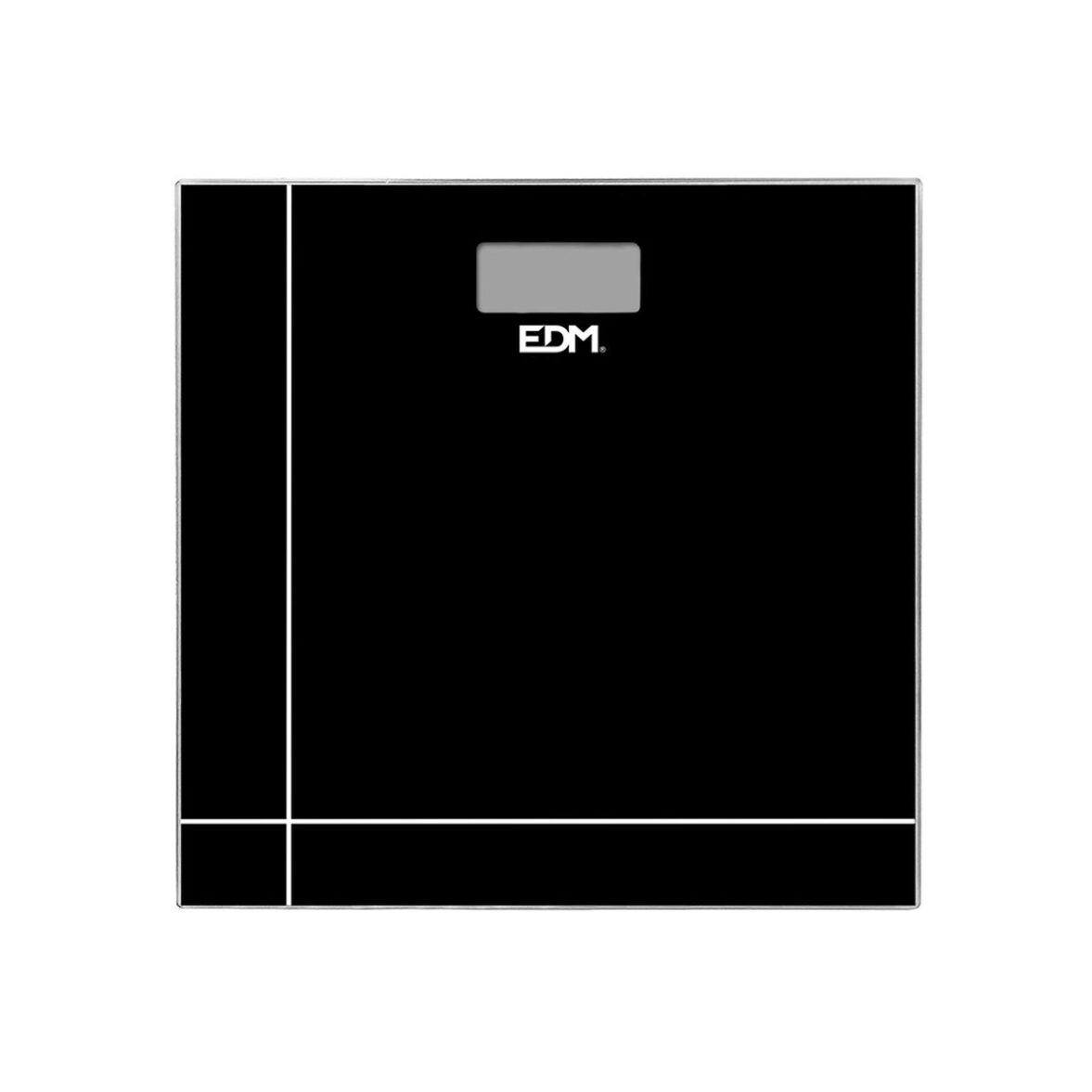 Báscula Digital de Baño EDM 07521 Negro Cristal 180 kg - Imagen 3