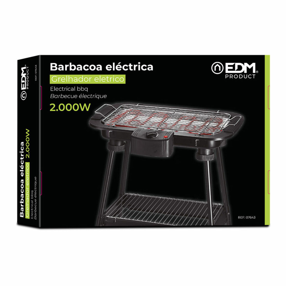 Barbacoa Eléctrica EDM 07643 2000 W - Imagen 3