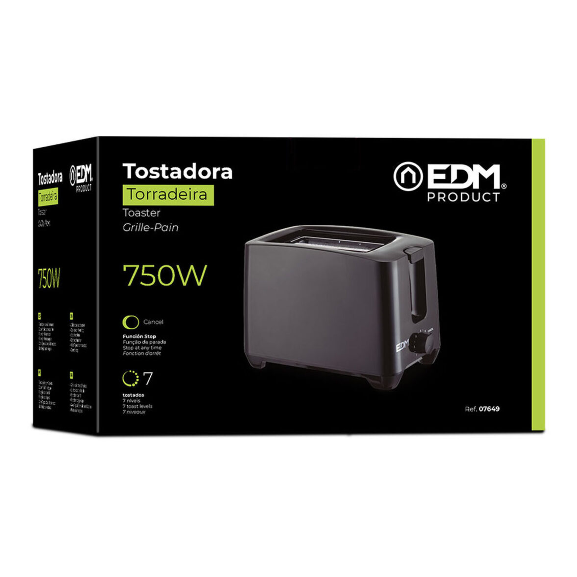 Tostadora EDM 07649 76493 750 W - Imagen 3