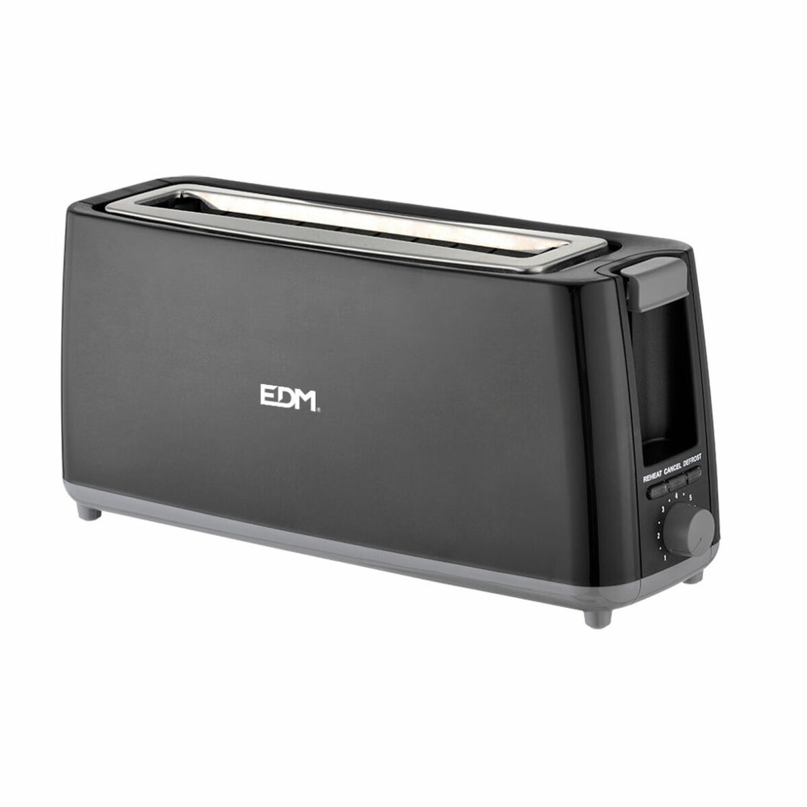 Tostadora EDM 07798 Black Design 900 W Larga - Imagen 5