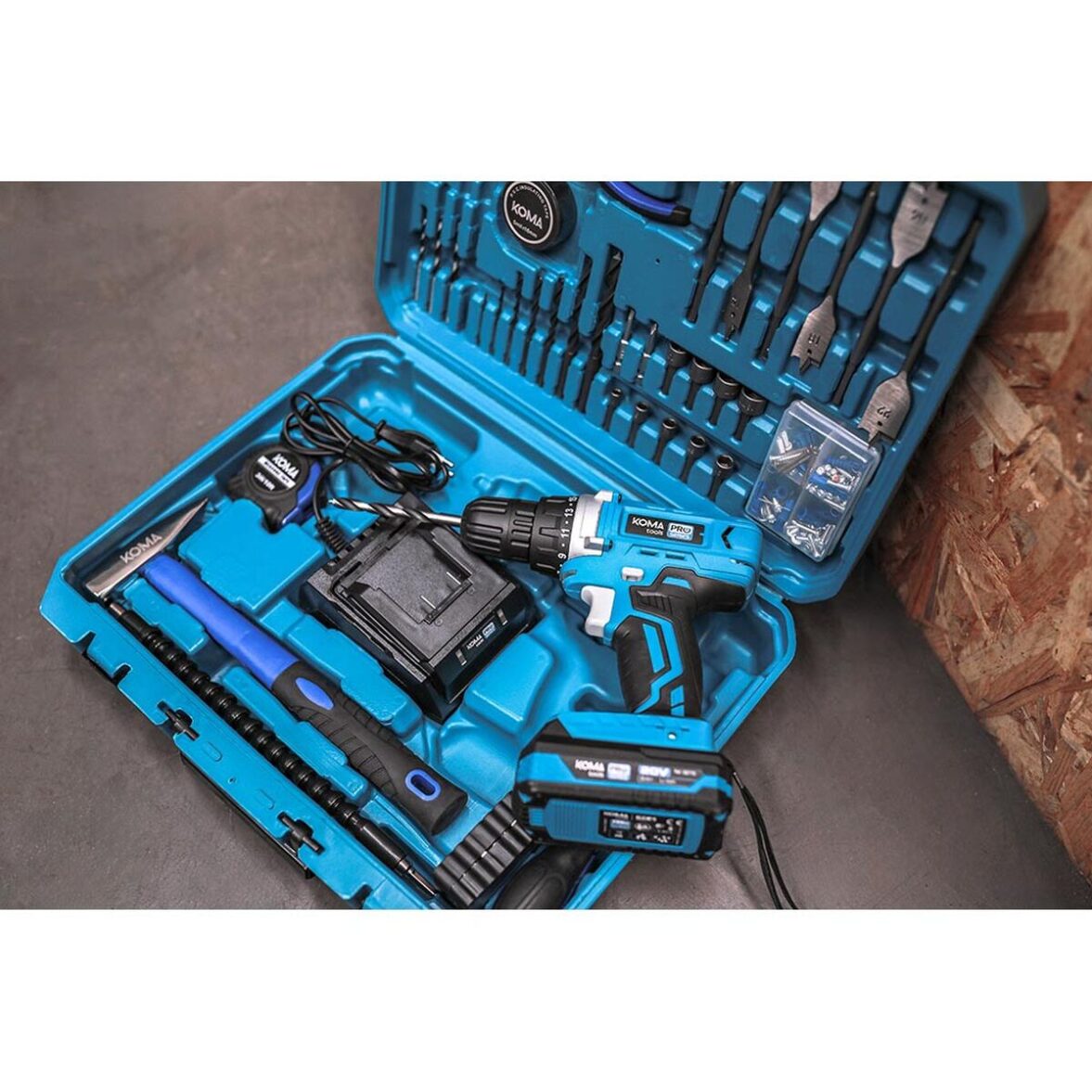 Set de taladro y accesorios Koma Tools Pro Series Atornillador 70 piezas - Imagen 4