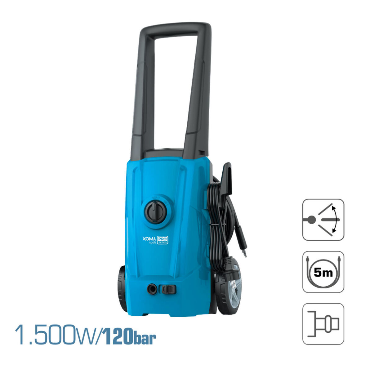 Hidrolimpiadora Koma Tools 1500 W 220-240 V 120 bar - Imagen 3