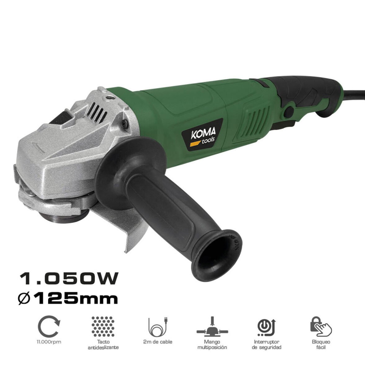 Amoladora angular Koma Tools 1050 W - Imagen 5