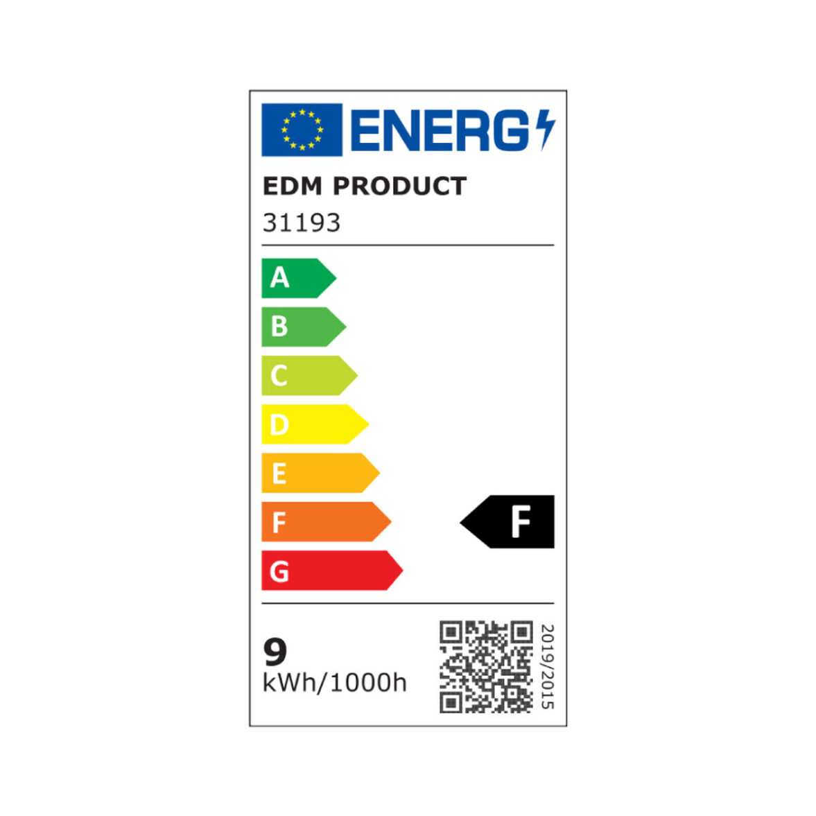 Tubo LED EDM 31193 F 18 W 9 W G13 T8 850 Lm Ø 2,6 x 60 cm (3000 K) (3200 K) - Imagen 3