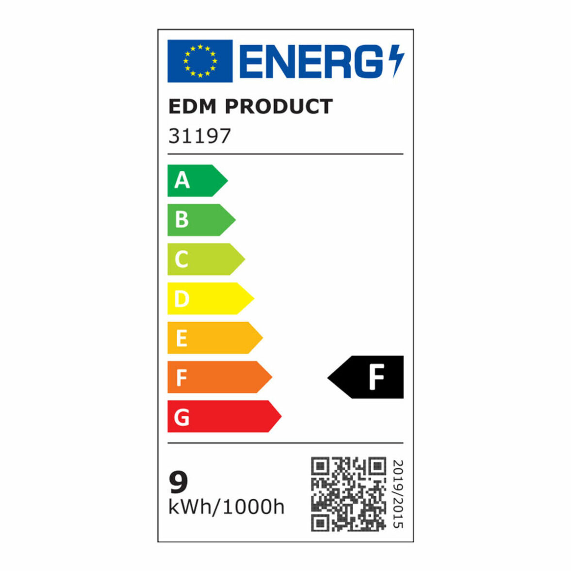 Tubo LED EDM 31197 F 18 W 9 W G13 T8 900 Lm Ø 2,6 x 60 cm (4000 K) - Imagen 3