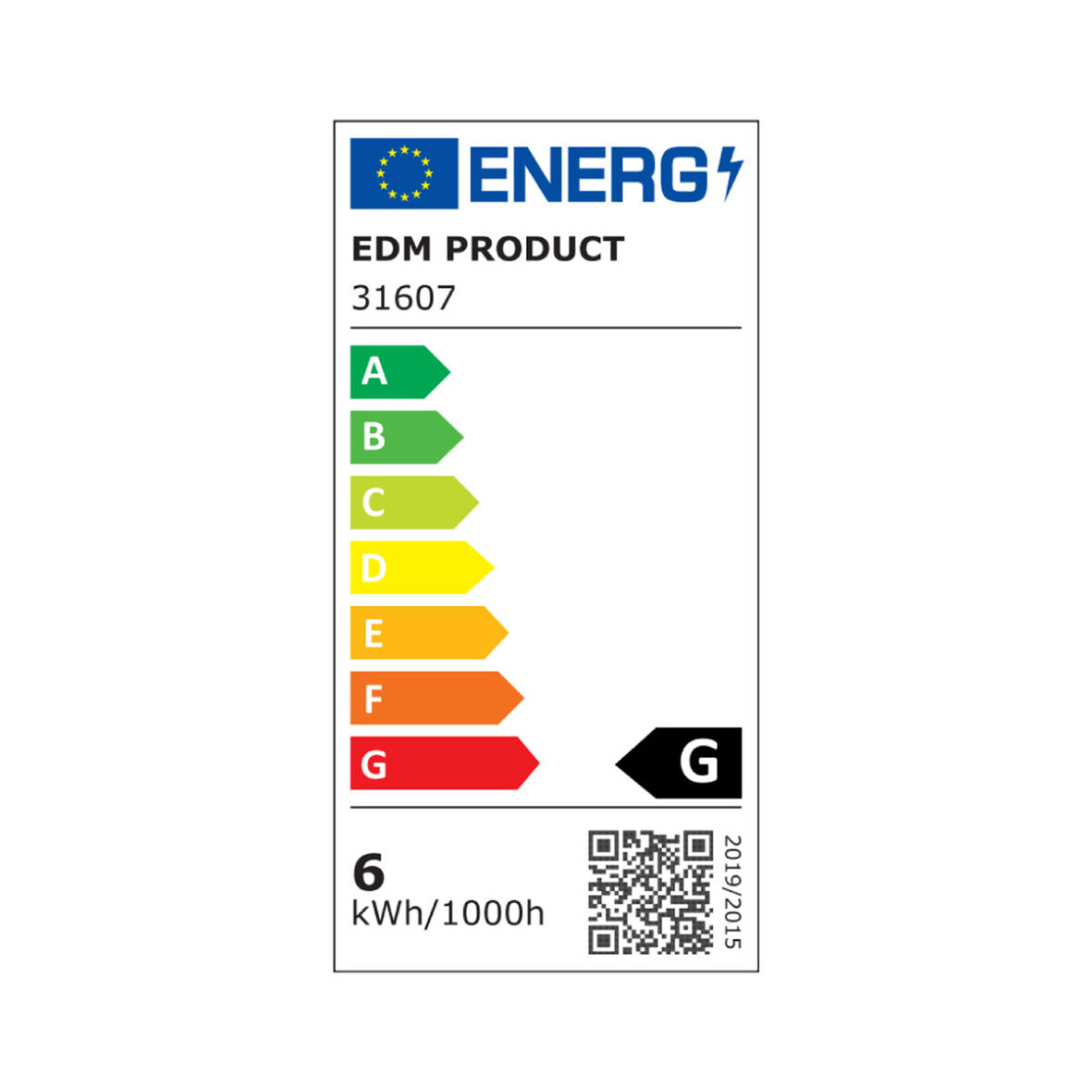 Foco empotrable EDM 31607 Downlight A G 6 W 320 Lm (6400 K) - Imagen 3