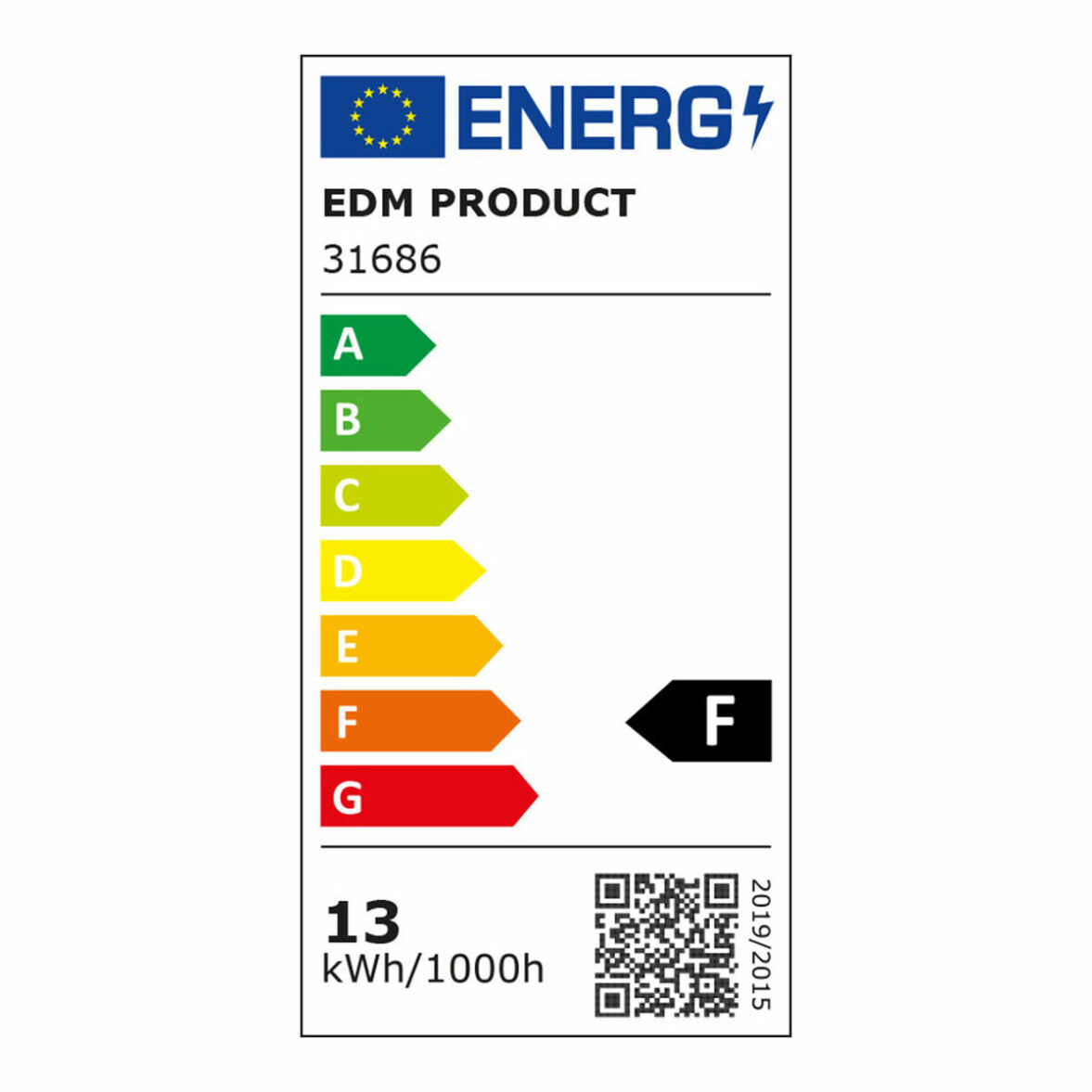 Tubo LED EDM 31686 31686 A F 13 W 1150 Lm (6500 K) (6400 K) - Imagen 3