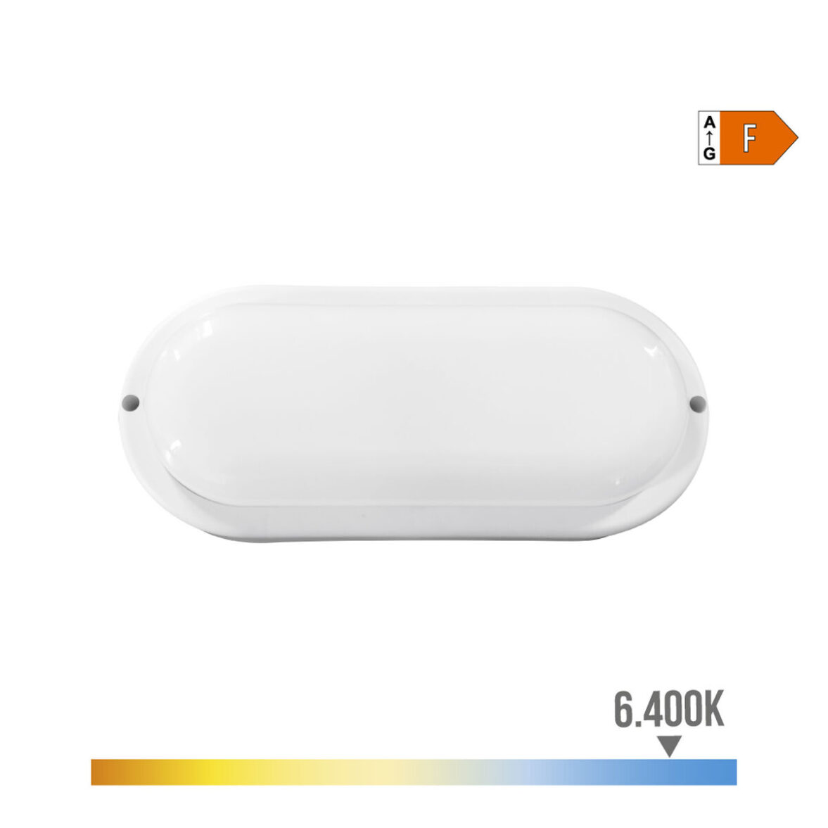 Aplique LED EDM 32405 Blanco Aluminio Plástico F 18 W 120 W 1820 Lm Oval (6400 K) - Imagen 5