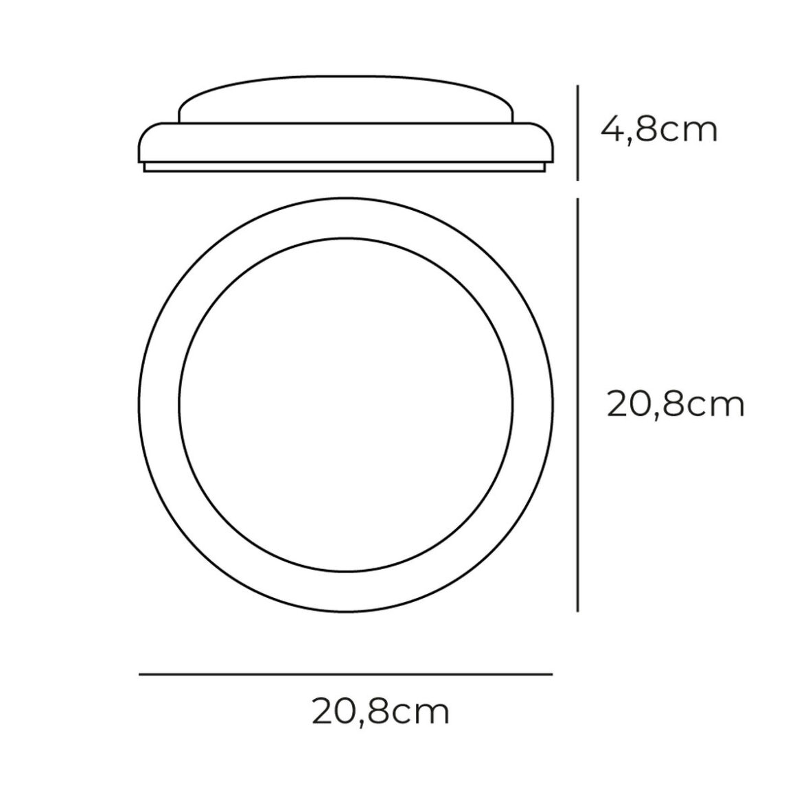 Aplique LED EDM 32407 Blanco Aluminio Plástico F 18 W 120 W 1820 Lm Redondo (6400 K) - Imagen 5