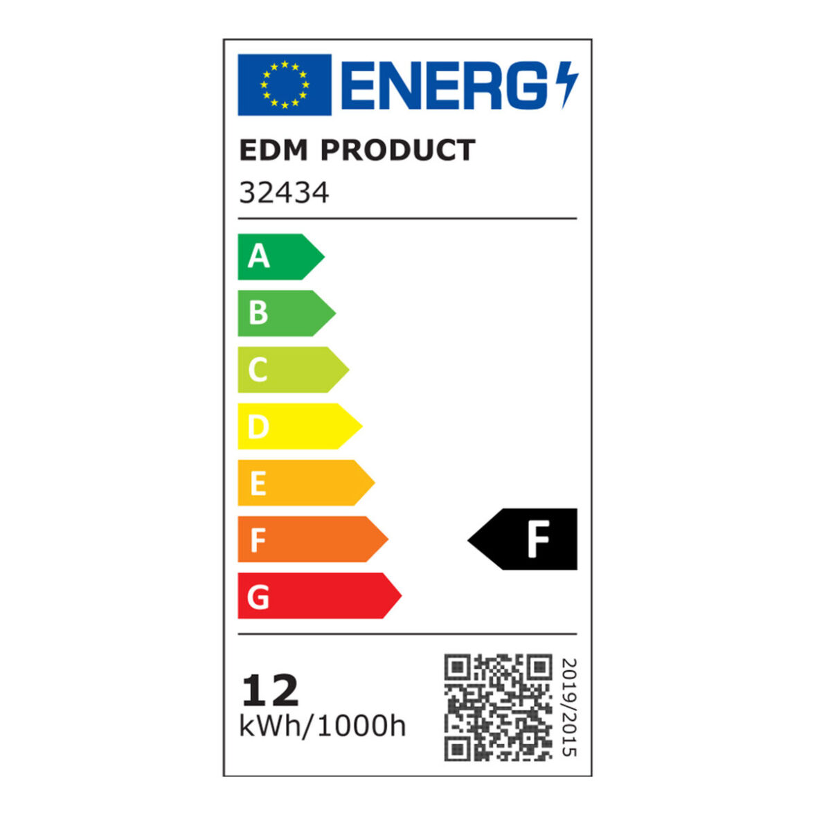 Lámpara de Pared EDM 32434 F 12 W 60 x 12,8 x 5,1 cm LED - Imagen 3